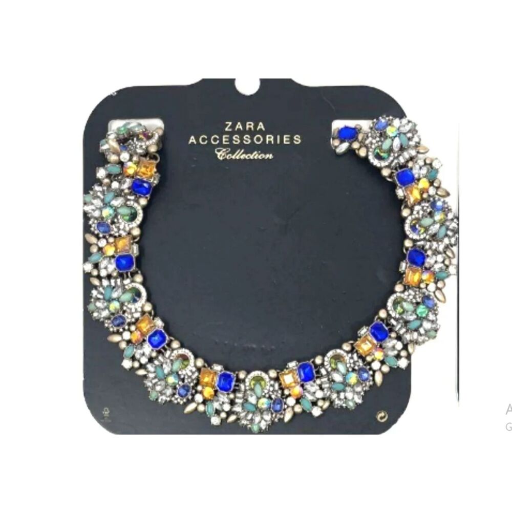 Zara Accessories Multi-Colored Rhinestone Necklace